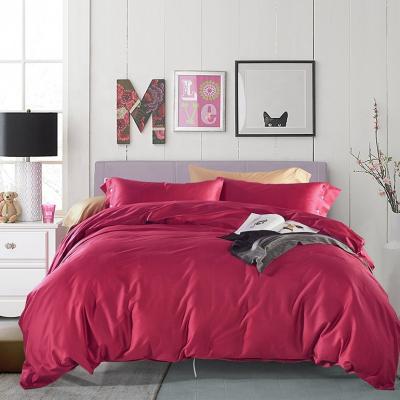 China BeddingSets Luxury 100% Cotton Disposable Bedspread Rose Red Duvet Cover Set Single Purple for sale