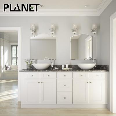 China Environmentally Friendly Large Vanity Double Water And Bathroom Cabinet Basin Sink European High End Bathroom Vanity for sale