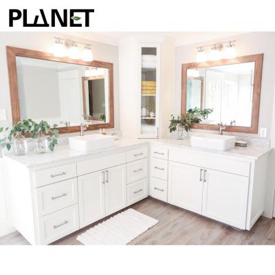 China Environmental Friendly Luxury Waterproof Bathroom Vanity With Double Sink Vanity Floating Bathroom Vanity Cabinet for sale