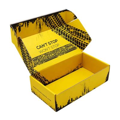 China High Quality Recycled Materials Box Tab Lock Folding Corrugated Paper Customized Packaging Underwear Shoes Clothing Outbox for sale