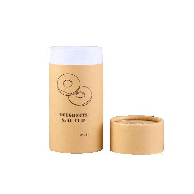 China Custom Eco Friendly Recycled Materials Cardboard Containers Kraft Paper Tube For Cookies Food Coffee Tea Packaging for sale