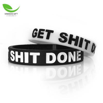 China Fashionable Baseball Football Basketball Running Rubber Silicone Band Bracelet Wristband for sale