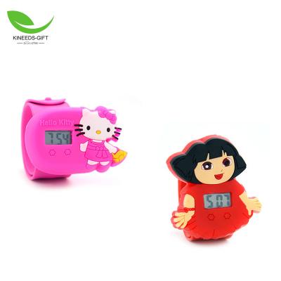 China 3D Multiple Time Zone Kids Wristwatches Cartoon Children Waterproof Wrist Watch Kids Cartoon Custom Watch for sale