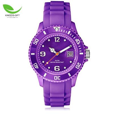 China 2017 New Women's Multiple Time Zone Silicone Rubber Jelly Strap Women Elegant Classic Silicon Wrist Watch for sale