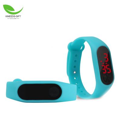 China Multiple Time Zone Sport LED Kids Watches Colorful Touch Screen Digital Watch LED Silicone Strap Wristwatch for sale