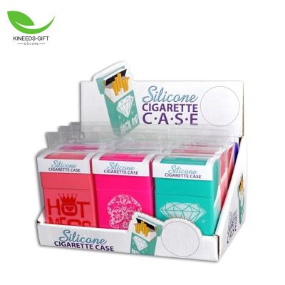 China Eco-friendly Silicone Cigarette Case Cigar Light Protective Package Cover Lightweight Silicone Cigarette Box for sale