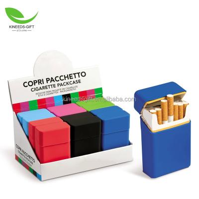 China Design Fashion Box Cigarette Holder Cover Package Cigerette Silicone Protective Cigarette Holder Full Style Eco-friendly Lightweight Soft Pack for sale