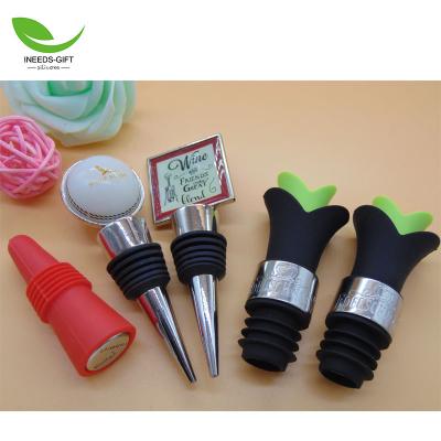 China Non spill custom factory direct sales silicone glass bottle wine stopper and beverage bottle wine stopper wine stopper for sale