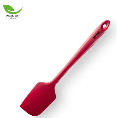 China Certified Sustainable Food Grade Customized Logo Silicone Kitchen Spatulas for sale