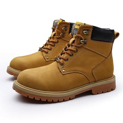 China Around 2021 thick bottom big trend soft casual boots men boots work boots for sale