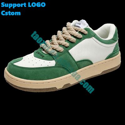 China Wholesale Logo Customized Casual Sneakers High Quality Leather Customized Original Anti-slippery Sneakers for sale