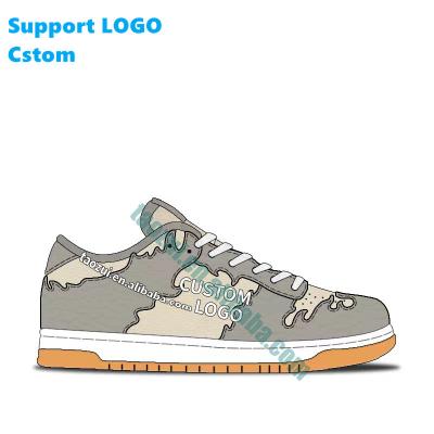 China 2022 Rubber Pattern Design Factory Custom Logo Dunk Basketball Shoes Fashion Women Sneakers Retro Sports Shoes for sale