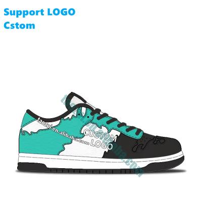 China Factory Customized 2022 EVERGREEN Custom Logo Dunk Basketball Shoes Fashion Mens Sneakers Retro Sports Shoes for sale