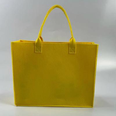 China Recyclable Custom Logo Women Ladies Handbags Eco - Friendly Custom Felt Bag for sale