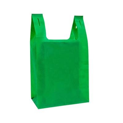 China Printing Reusable Bags Supermarket Packaging Eco-Friendly Die Cut Non Woven Foldable Shopping Bag for sale