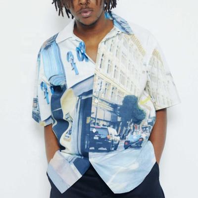 China Oversized Hawaiian Sublimation Wear Anti-wrinkle Fashion Beach Regular Fit Buttons Apparels Shirts For Men's Styles for sale