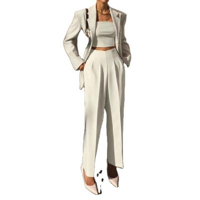 China New Arrival Custom Made Anti-Wrinkle Formal Wear Casual Pants Plus Size High Waist Women's Pants And Trousers for sale