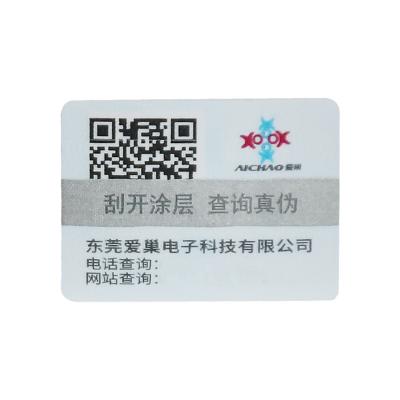 China Holographic Custom Logo 3D Hologram Sticker Holographic Security Label with QR Code and Serial Number for sale