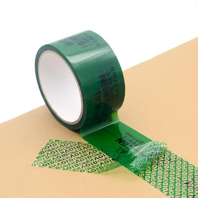 China Waterproof Custom Tamper Evident Seal Void Tape Plastic Bag Security Sealing Labels Caution Tape Stickers Tag for sale