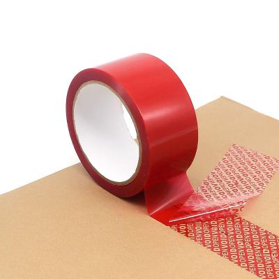 China Waterproof Factory wholesale Tamper Evident Seal Void Tape Plastic Bag Security Sealing Labels Caution Tape Stickers Tag for sale