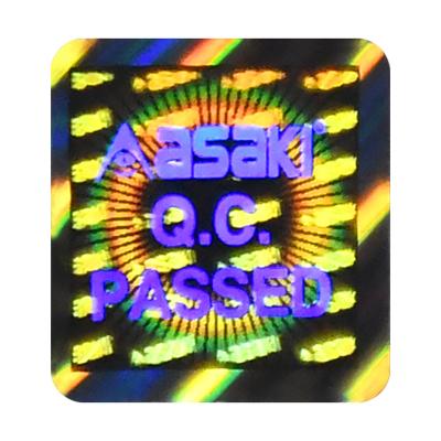 China Holographic Qc Pass Hologram Sticker Seal Rainbow Original Holographic Pass Sticker for sale