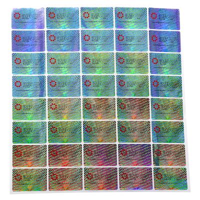 China Holographic Promotions Custom Roll Tamper Evident Labels Removing Hologram Labels Custom Warranty Void Sticker Hologram For Sealing for sale