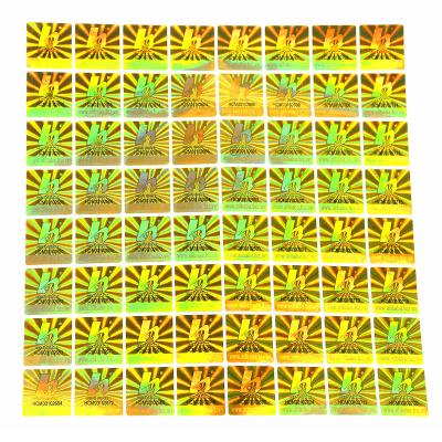 China Holographic Special Offer Anti Code Security Weather Proof Qr Sticker Hologram Sticker Barcode for sale