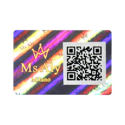 China Holographic Wholesale Price Sticker Custom Qr Code Serial Ticker Hologram Stickers With Serial Numbers Qr Code for sale