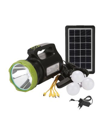 China At-9022 DAT USB Home Solar Radio with 3 Bulbs and Mobile Phone Function USB Charging Solar Power Bank for sale