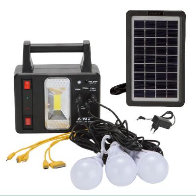 China AT-118 DAT Home Solar Lighting System Kits Home Solar DC Power System With USB Mobile Phone Charging Function for sale