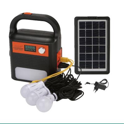 China AT-9019 DAT Home Solar Power System Kits Solar Power System With Radio Rechargeable Emergency Light for sale