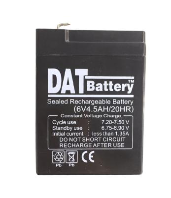 China Consumer electronics AT-645 DAT sealed lead acid battery 6v4.5ah free-maintenance safety battery 12v9ah battery for sale