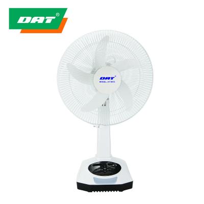 China AT-9915 14inches outdoor rechargeable electric fan with LED light for home use rechargeable electric fan with USB function for sale