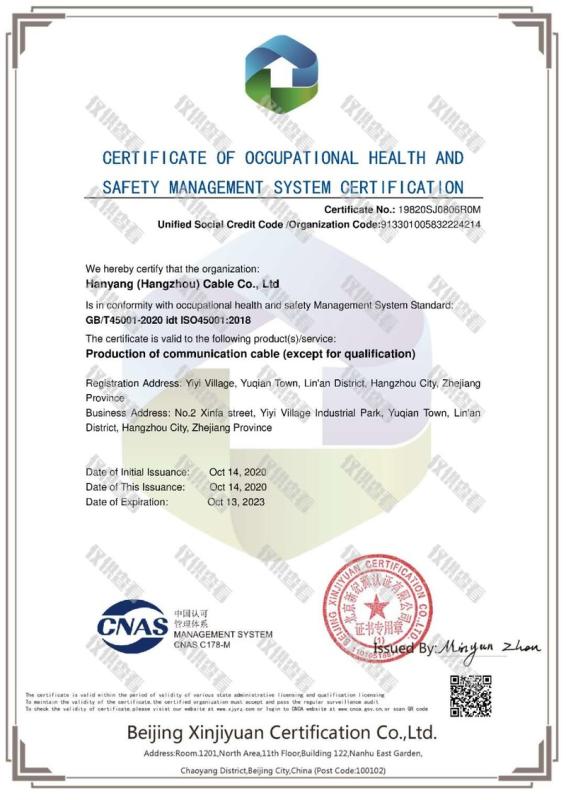 ISO45001 - Zhejiang Superlink Trading Co., Ltd.