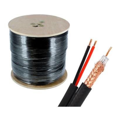 China Factory Price Coaxial Cable CCTV Cable RG59 with Power Cable for CCTV Camera Monitor Coaxial Cable for sale