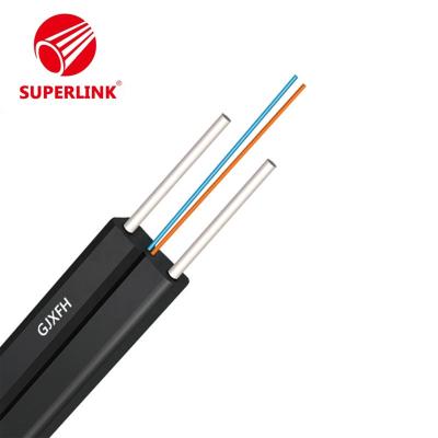 China FTTX G657A1 G655 G652D Professional Indoor Fiber Optic Drop Cable GJYXFCH 2cores Single Mode for sale