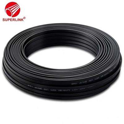 China FTTH FTTB FTTX Multimode Outdoor Fiber Optic Cable OM1 OM2 OM3 OM4 2cores 3Steel LSZH Drop Cable for sale