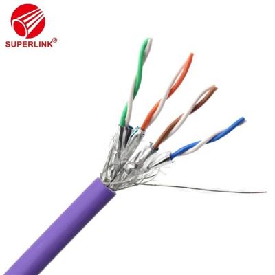 China System Cabling LAN Cable SFTP Cat7A 23AWG Cat 1000MHz 7a 305m Bare Copper Wooden Reel for sale