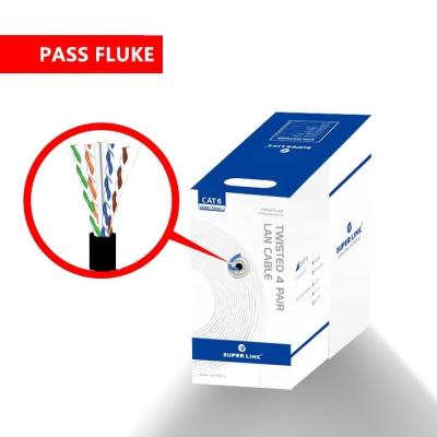 China 100%Bare Copper Manufacturers Fluke Network LAN Cable UTP FTP SFTP CAT6 23AWG 0.57mm Ethernet Computer for sale