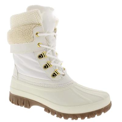 China White Leather Anti-Smell Mens Snow Boots With A Cheap Price for sale