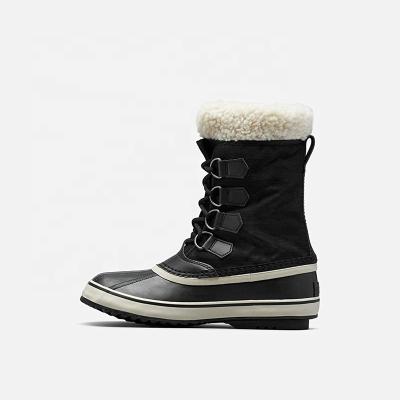 China Fashion Leather Snow Winter Man Snow Boots Warm Custom Mens Cushioning for sale