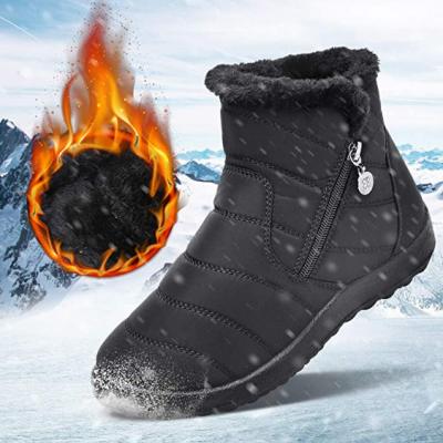 China Fashion Trend Waterproof Slip On Cotton Outdoor Waterproof Women Boots Best Outdoor Snow Boots Women for sale