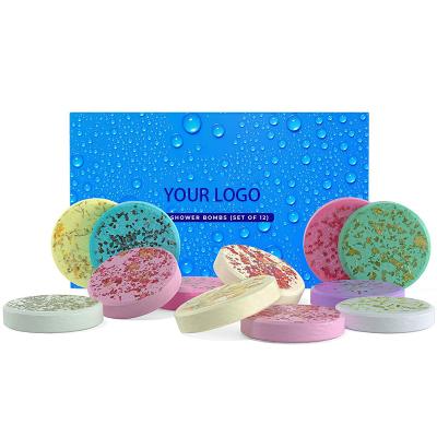 China 2022Hot Selling Home Spa Shower Bombs Organic Scented Aromatherapy Flower Shower Steamers Tablets for sale