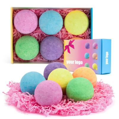 China Bath Supplier Custom Made Perfect Bath Bombs Gift Set Fizzies Natural Organic Vegan Rainbow Luxury Bath Bomb for sale