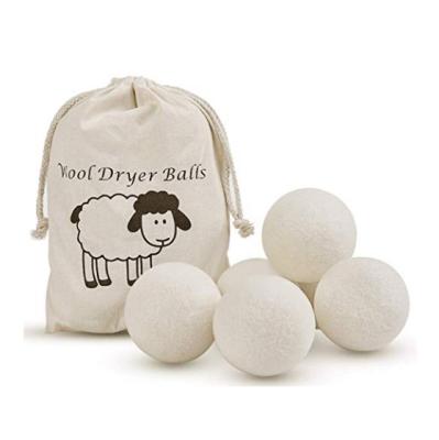 China Hot Selling Natural Wool Dryer Private Label Washing Machine Laundry Clean Felt Ball With Free Sample for sale