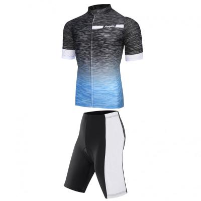 China Breathable Mens Cycling Comfortable Jersey Bike Shirt Cycling Tops Sustainable Cycling Suits for sale