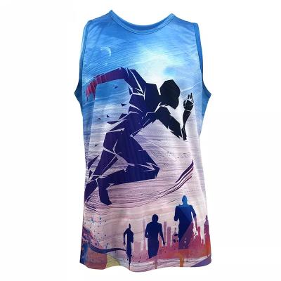 China New Sublimation Athletics Marathon Casual Quick Dry Adult Singlet Tank Top Marathon Singlet-04 for sale