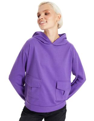 China New Factory Anti-wrinkle Streetwear Women Fashion Oversized Pullover Hoodie for sale