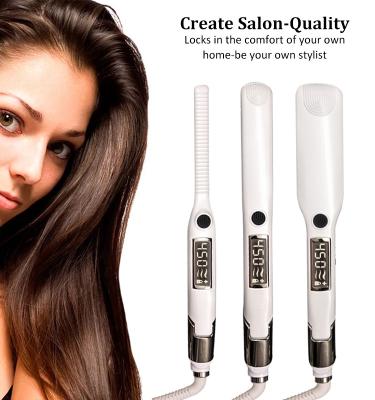 China Electric 65W MCH Heating 2 In 1 Hair Straightening Wand Ceramic Coated for sale