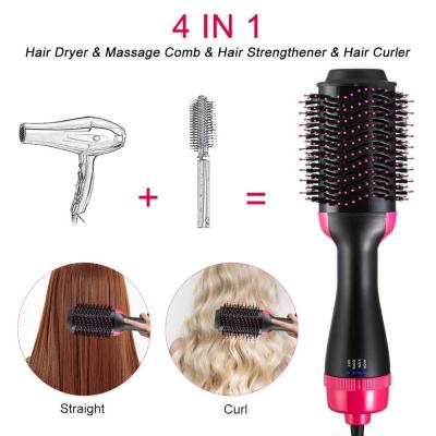 China Evenly Heated ROHS 65W One Step Hair Dryer Brush For Straightening for sale